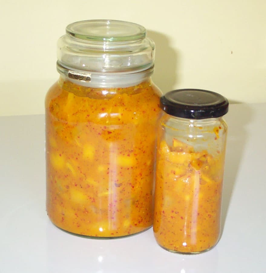 Jar of preserved lemons packed in salt